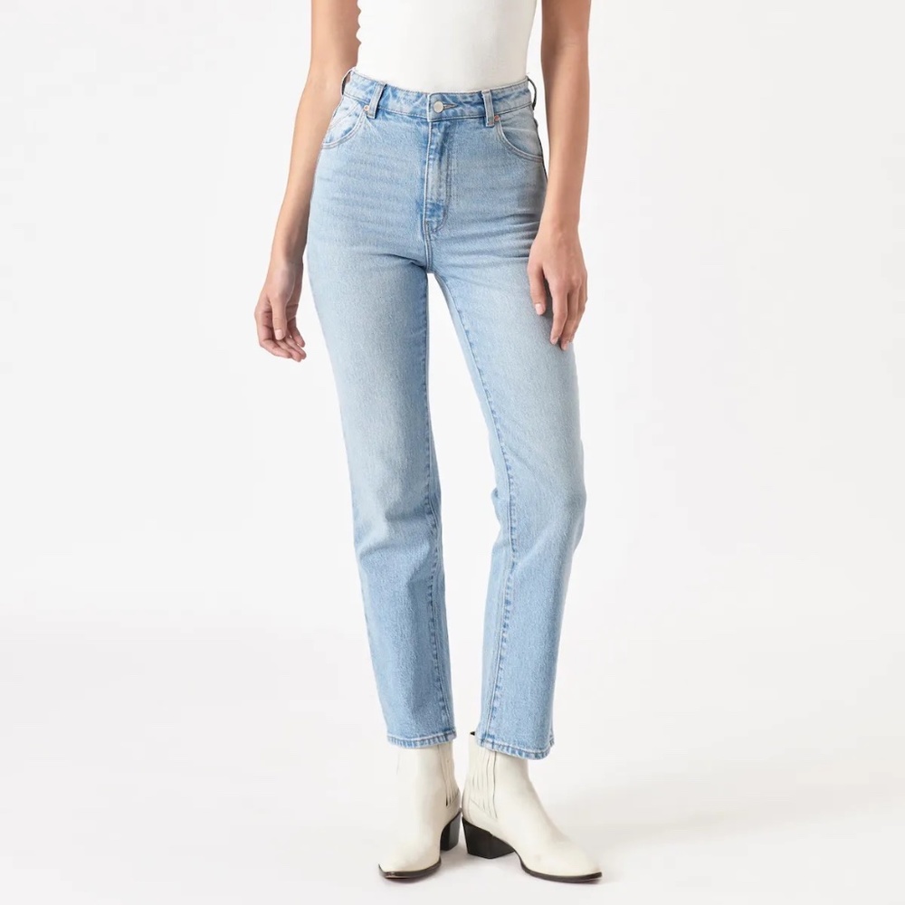 Rolla’s Original High-rise Straight Leg Jeans